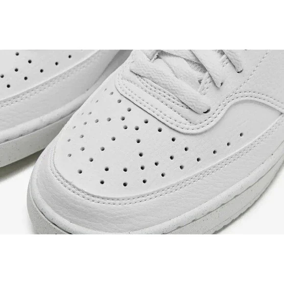 NEW Women Nike Court Vision Low Next Nature Shoes US 7.5 White W/Magenta Swoosh - Picture 5 of 16